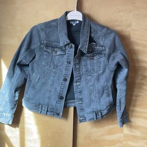 Distress denim jacket